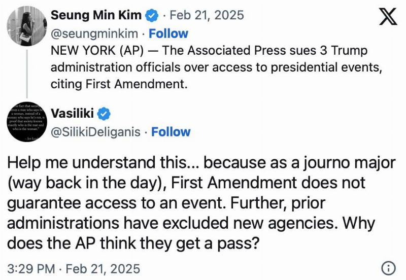 NextImg:The AP's feelings get hurt; it's a First Amendment crisis!