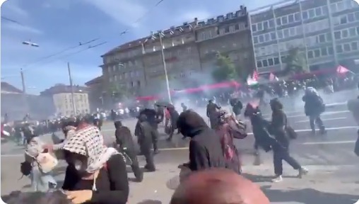 Hamas supporters went on a rampage in Switzerland, but the media are silent