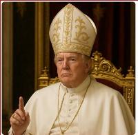 Trump goes trolling with an AI-generated image of himself as pope and the left has a cow