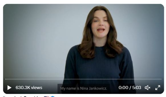 Nina Jankowicz puts out new video seeking cash to sue Fox News — and barely anyone donates