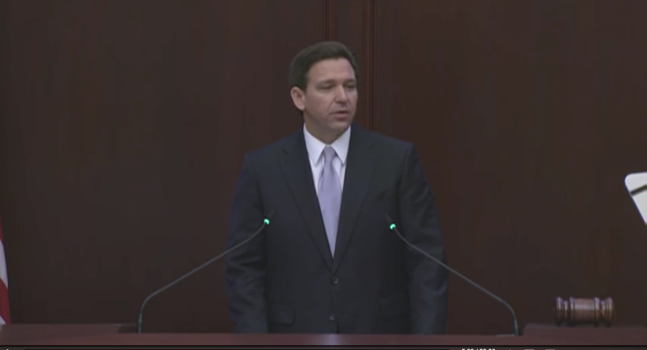 DeSantis's State of the State address to the Florida Legislature Tuesday sure looked like a campaign item