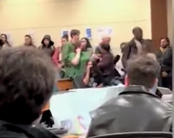 Stanford Law students who shouted down federal judge demand reporter hide their names and obscure their faces
