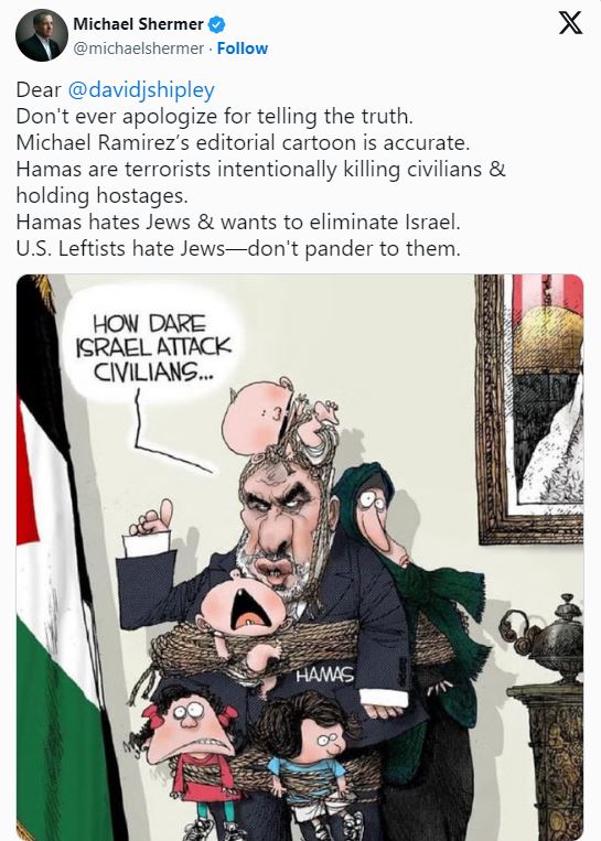 Washington Post grovels to Hamas mob, censors a Michael Ramirez cartoon