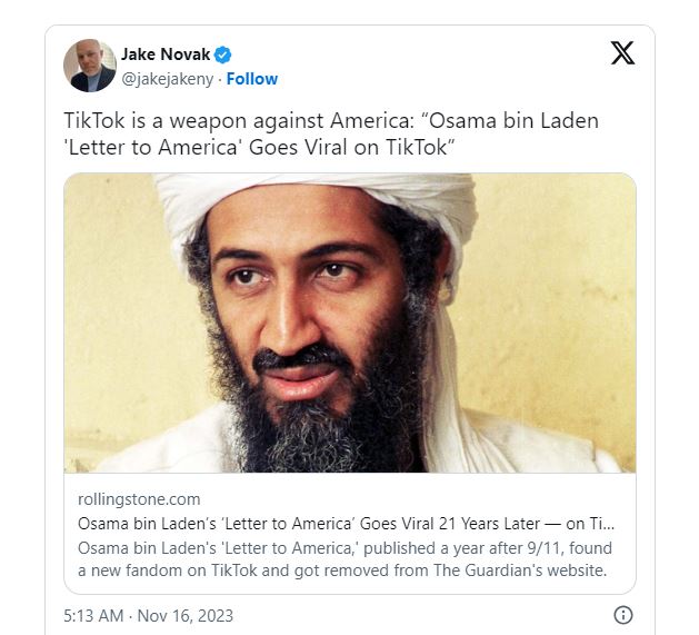Bin Laden becomes a TikTok hero