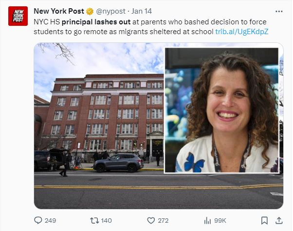 Brooklyn principal defends decision to force kids into Zoom class in order to house illegals