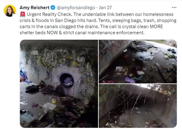 Garbage from homeless population clogs storm drains, floods San Diego County homes