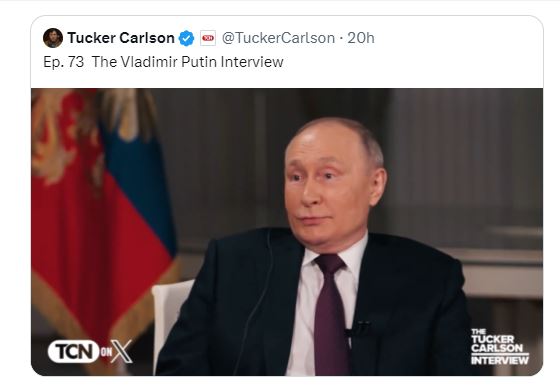 In Moscow, Tucker Carlson commits journalism