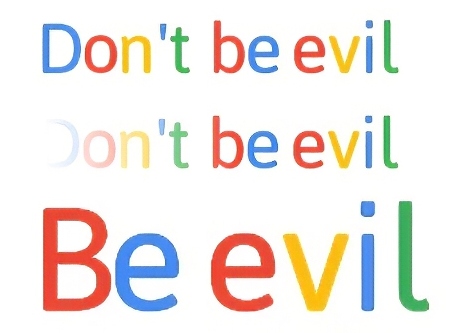 Google search is giving contradictory back-chat