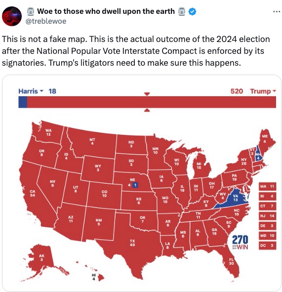 Whither the ‘National Popular Vote Compact’ and other post-election musings