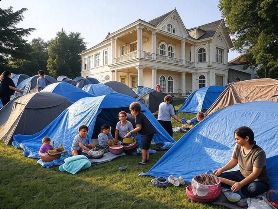 Illegals at a rich person's home
