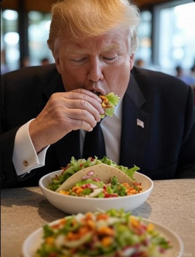 Trump taco salad
