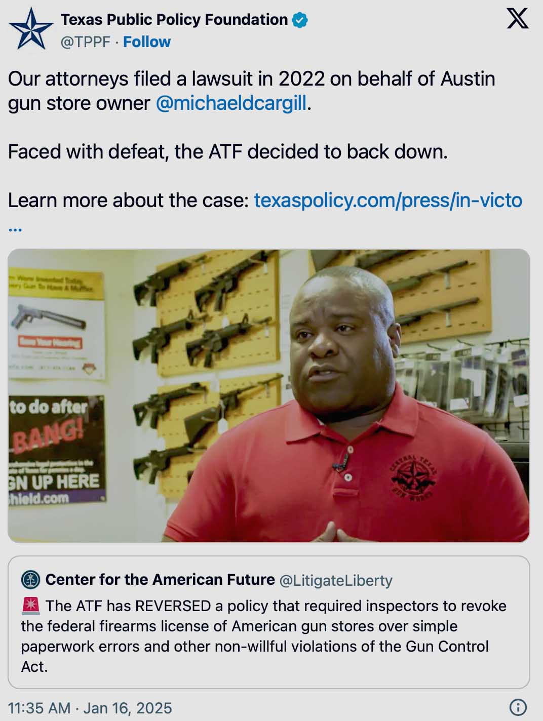 Trump's here, and the ATF backpedals
