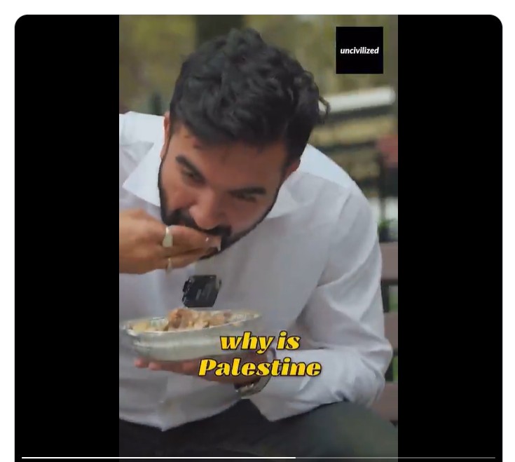 Mamdani eats with his hands