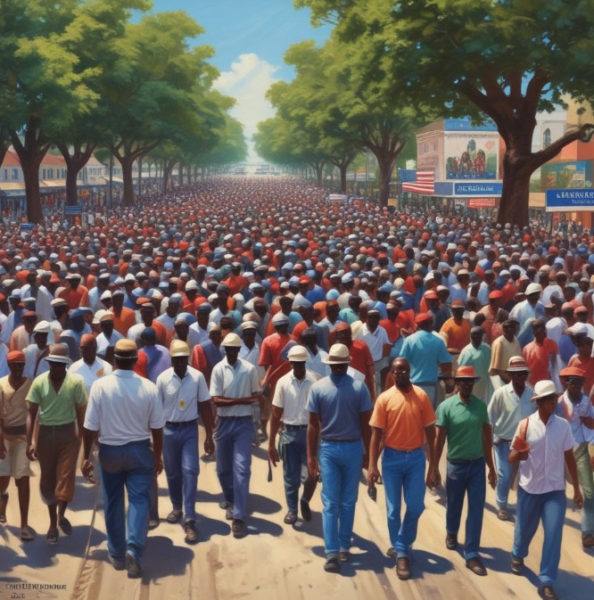 Picture 20,000 Haitians moving into Mayberry
