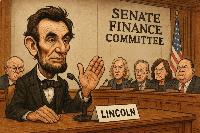 What if President Lincoln went before Democrats on the Senate Finance Committee? (Parody)
