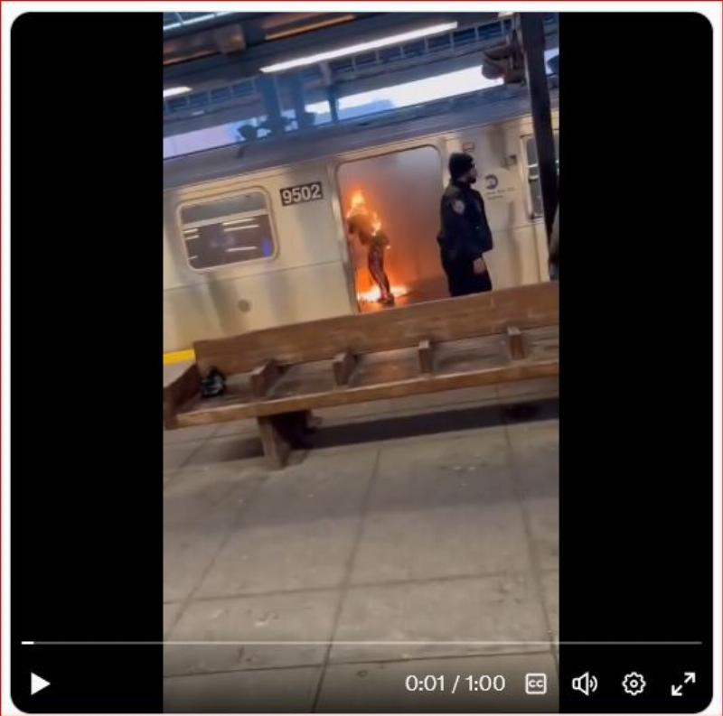 NextImg:Brooklyn transit police chief says cop who walked by burning woman in subway case responded 'perfectly'