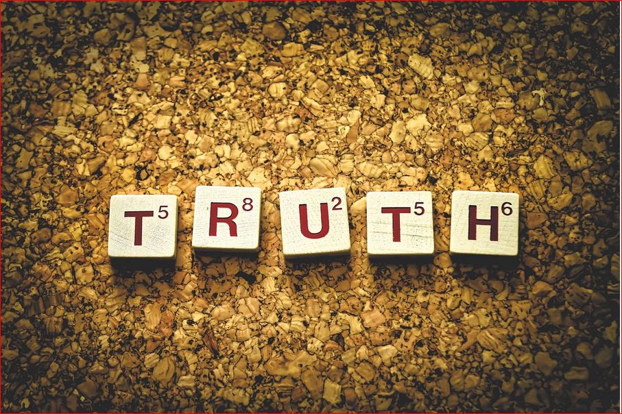 The truth is: It's up to us to recognize the truth