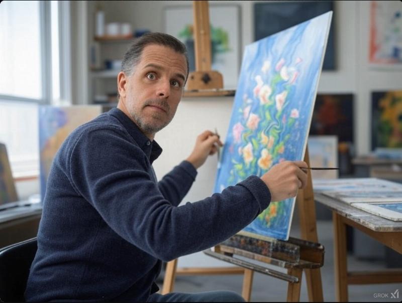 NextImg:‘Millions of dollars’ in Hunter Biden’s artwork reduced to ashes