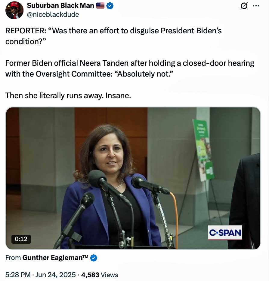 Biden aides testify; the perjury sweepstakes begin