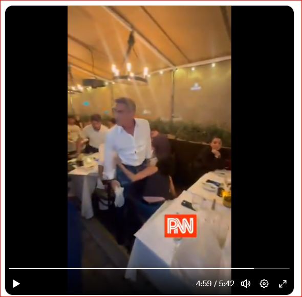 Palestinian group harassing Beverly Hills restaurant patrons runs into a table full of Iranian Jews and is in for a surprise