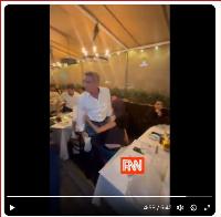 Palestinian group harassing Beverly Hills restaurant patrons runs into a table full of Iranian Jews and is in for a surprise