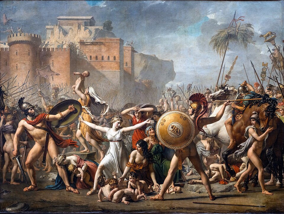 Intervention of the Sabine Women by Jacques-Louis David