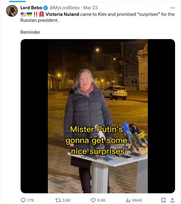 Was Victoria Nuland involved in the Moscow terror attack?