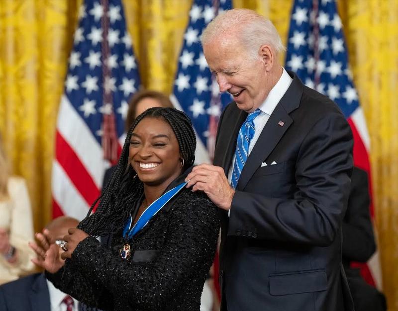 NextImg:Simone Biles ‘seemingly’ takes a swipe at President Trump