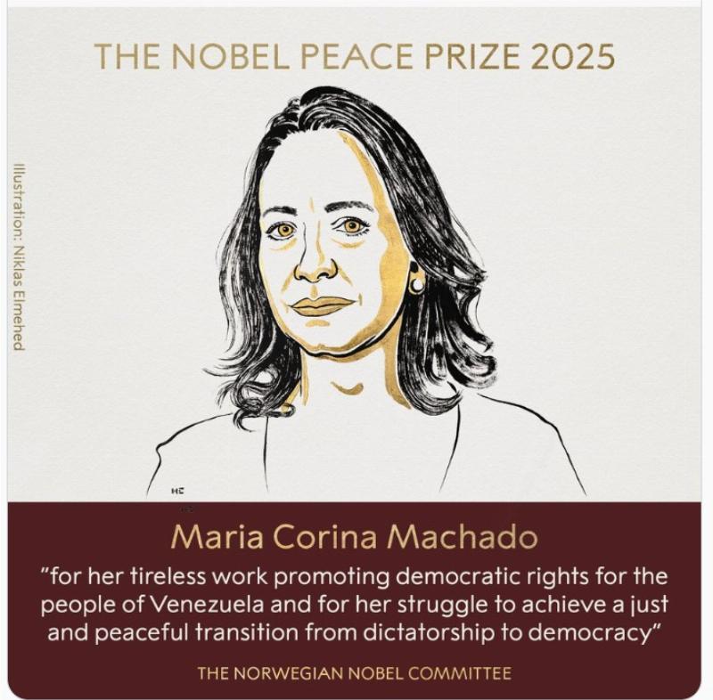 NextImg:A truly great Nobel peace prize choice: Venezuela's election-fraud fighter and Trump ally, Maria Corina Machado