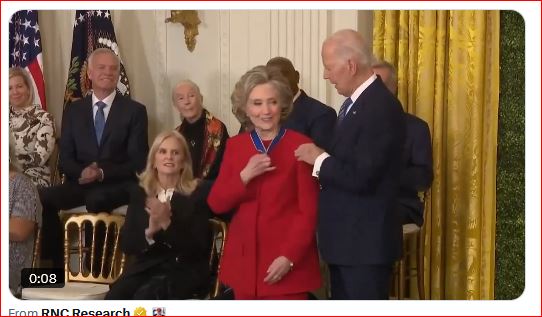 Biden awards Hillary and Soros the Presidential Medal of Freedom