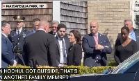 Hochul, Bragg, James, and Adams tried to muscle in on slain officer's funeral and it didn't end well for them