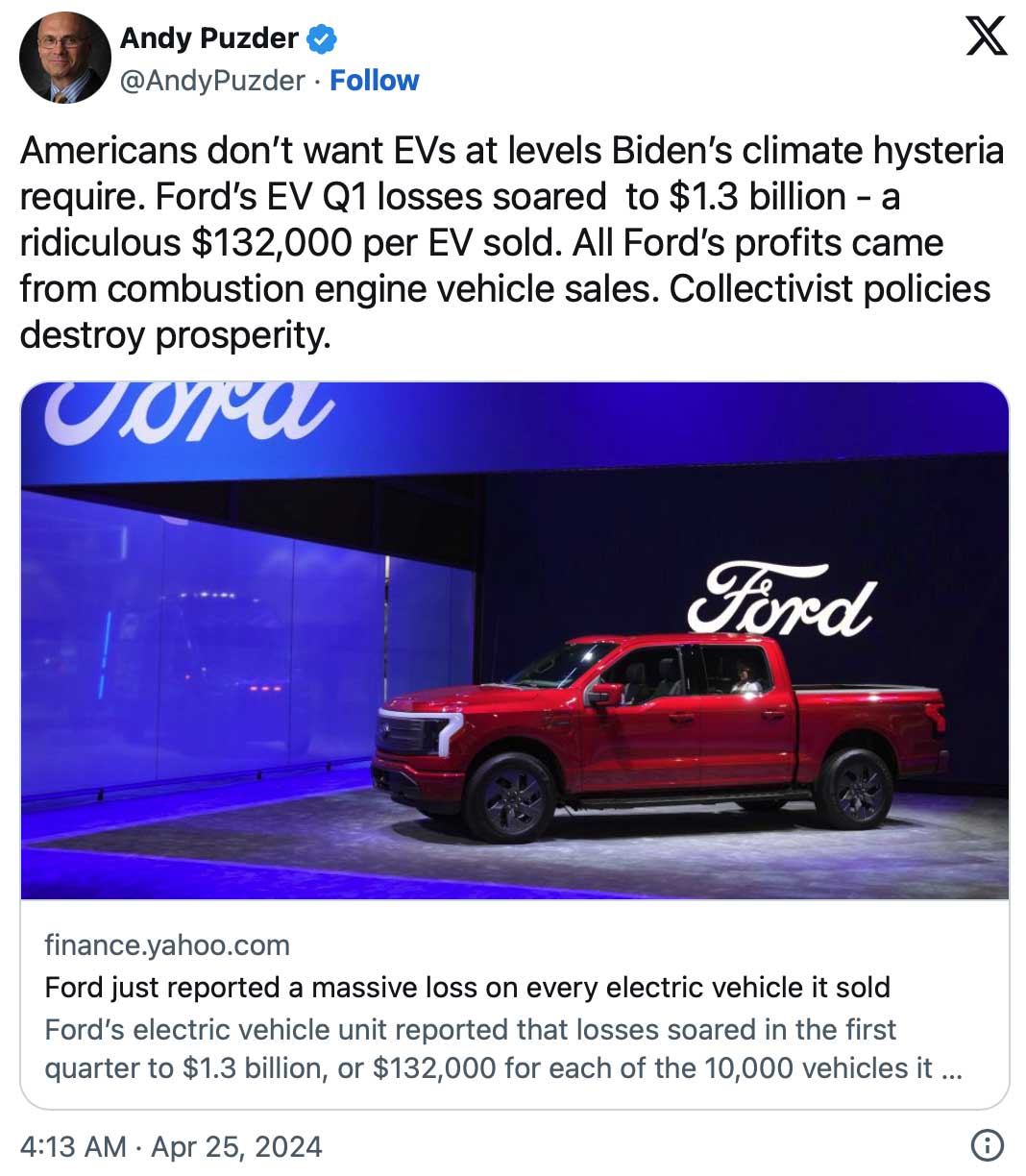 How to lose billions on EVs