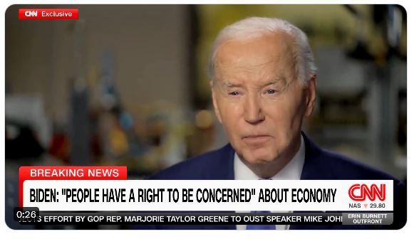 Joe Biden says economy's great because Americans 'have the money to spend' on inflated prices of goods