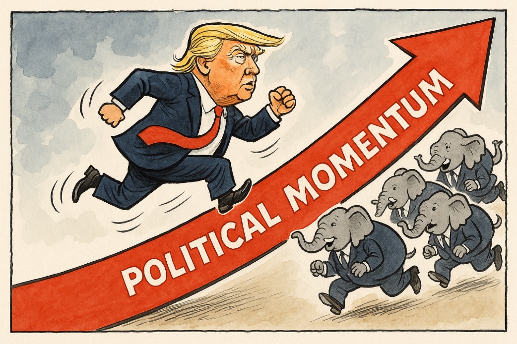 The physics of Trump’s political momentum