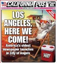 California to get a real newspaper, from the New York Post