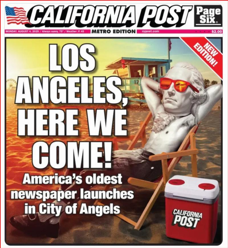 NextImg:California to get a real newspaper, from the New York Post