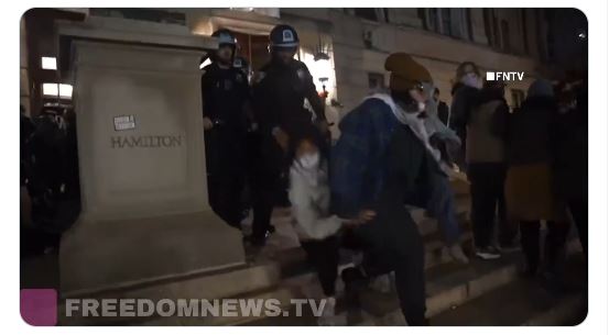 Columbia protestors throw world's biggest toddler tantrum when the cops show up