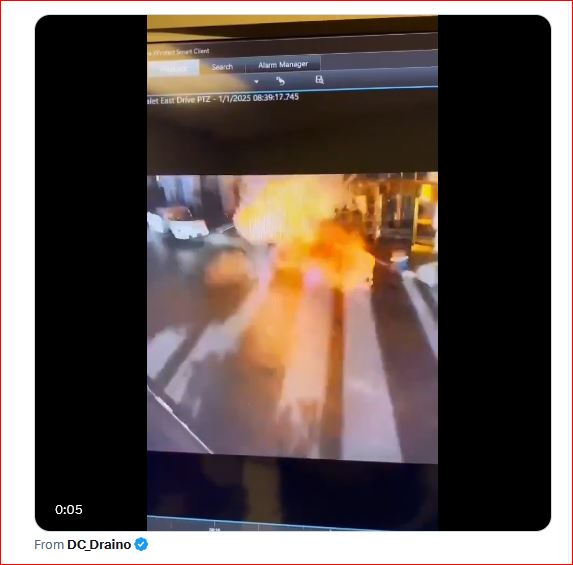 A Cybertruck bomb in front of Trump Tower in Las Vegas?