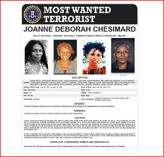 DSA sings praises of late fugitive cop-killer JoAnne Chesimard