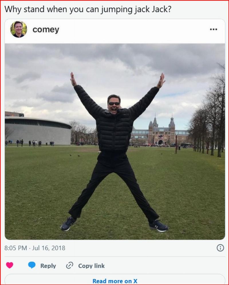NextImg:Are James Comey's Taylor Swift ravings a new political con, or is he just weird?