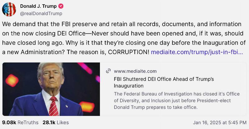 NextImg:The FBI sweeps DEI under the rug