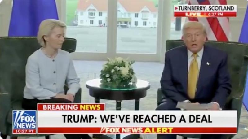 NextImg:Trump’s tariff gamble pays off again, this time with the EU
