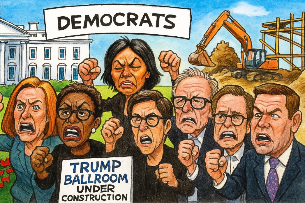 One can’t emphasize enough leftist lunacy over the White House ballroom