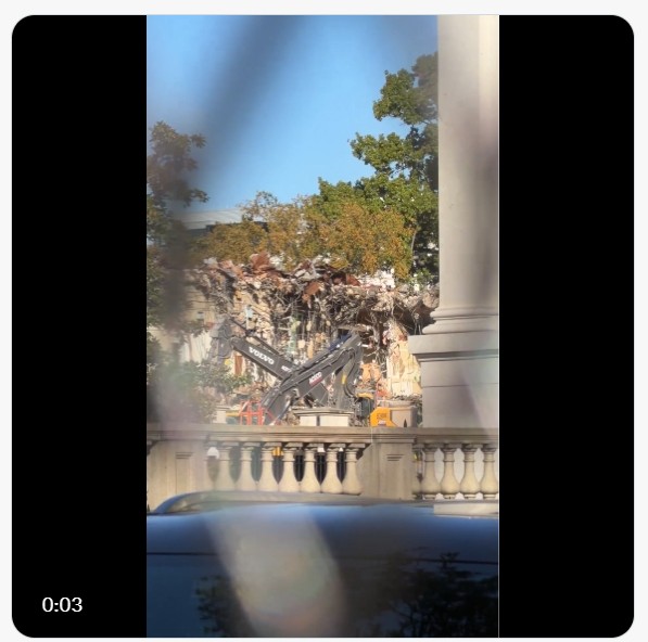 Democrats have a cow over Trump's construction of a new White House ballroom