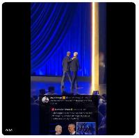 Obama leads doddering Joe off stage, and out pop Democrat social media 'influencers' saying it never happened