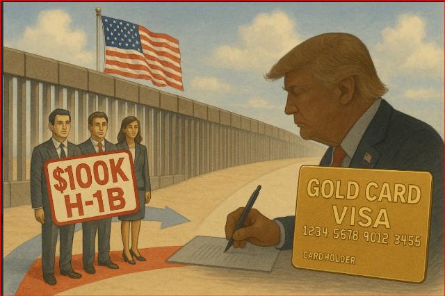 Trump immigration illustration
