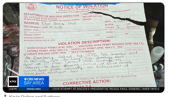San Francisco man gets ticket from city to clean up the mess the smash-and-grab robbers made of his shop
