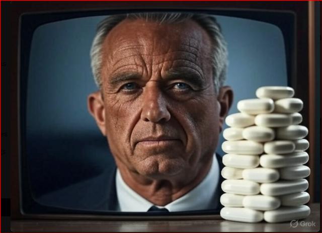 rfk jr pills tv ad illustration