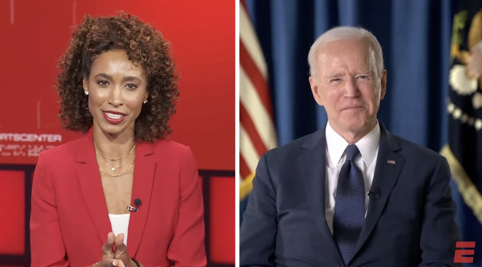 Former ESPN host reveals that her 2021 Biden interview was scripted