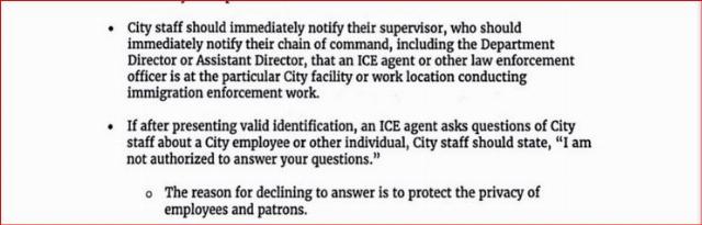 San Diego memo on how to evade ice raids